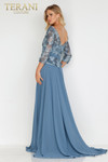 Terani Couture 2027M3086 Bateau Neckline Sheer Sleeve Dress