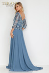 Terani Couture 2027M3086 Bateau Neckline Sheer Sleeve Dress