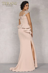 Terani Couture 2111m5260 Illusion Neckline High Slit Dress