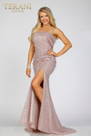 Terani Couture 231e0607 Glitter Knit Strapless Evening Dress