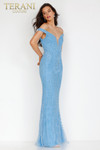 Terani Couture 231GL0411 Off-Shoulder Straps Mermaid Dress