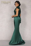 Terani Couture 2112P4313 Halter Neck Long Charmeuse Dress