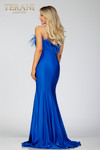 Terani Couture 231P0067 Spandex Satin Side Slit Prom Gown