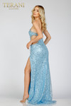 Terani Couture 231P0135 Sequin Tulle One Side Open Dress