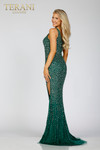 Terani Couture 231P0198 Tulle One Shoulder Prom Long Gown