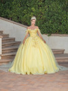 Dancing Queen 1527 Beaded Off Shoulder Quinceanera Ballgown