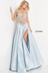 Jovani 05587 Embellished Bodice Taffeta Prom Gown
