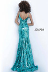 JVN by Jovani JVN1848 Sequin Deep V Neck Sleeveless Gown
