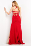 Jovani JVN06608 Sweetheart Sheath Bodice Lace Up Long Gown