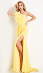 JVN by Jovani JVN03140 One Shoulder Bow Accent Gown