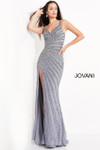 Jovani 04539 Beaded High Slit Prom Dress
