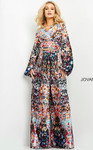 Jovani 06847 Bishop Sleeves Long Sleeve Two Piece Jumpsuit