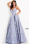 JVN by Jovani JVN05738 Spaghetti Strap V Neck Gown