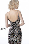 JVN by Jovani JVN24731 Embellished Plunging Sweetheart Dress