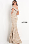 Jovani 02762 Embellished Off Shoulder Mother of Bride Dress