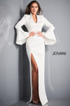 Jovani 04240 High Slit Bell Sleeve Evening Dress