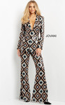 Jovani 07921 Plunging V-Neck Contemporary Two Piece Suit