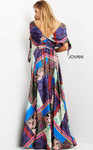Jovani 07585 Multi Color V-neck Long Contemporary Dress