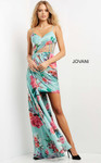 Jovani 08523 Satin Spaghetti Strap Contemporary Short Dress
