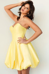 Jovani 08205 Sweetheart Neck Strapless Bubble Skirt Dress