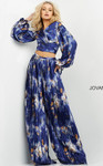 Jovani 06849 Wide Leg Two Piece Contemporary Jumpsuit