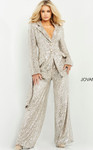 Jovani 04904 Long Sleeves Sequin Contemporary Blazer