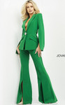 Jovani 06922 Emerald Single Breasted Contemporary Pant Suit