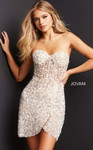Jovani 04914 Sleeveless Embellished Bodice Cocktail Dress
