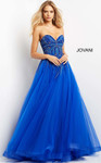 Jovani 07946 Beaded Bodice Strapless Prom Ballgown