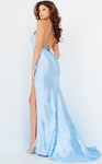 Jovani 08400 Sleeveless Bead Showered Slit Sheath Long Gown