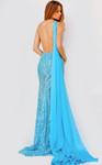 Jovani 22602 Sleeveless Beaded One Shoulder Prom Dress