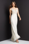Jovani JVN06764 Sleeveless Plunging V-neck Embellished Gown