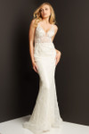 Jovani JVN06764 Sleeveless Plunging V-neck Embellished Gown