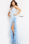 Jovani 08283 Sleeveless Beaded Deep V-neck Sheath Long Gown