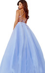 Jovani 06207 Sleeveless Tulle Voluminous Crisscross Gown