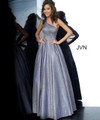 JVN by Jovani JVN02541 Asymmetrical Pleated Ballgown