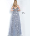 JVN by Jovani JVN4297 Embellished Deep V-Neck Ballgown
