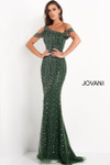 Jovani 03124 Beaded One Shoulder Evening Dress