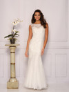 Dave and Johnny 1937 Sequin Lace Embellished Wedding Dress
