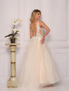 Dave and Johnny 10246 Sheer Sides Floral Bridal Ballgown
