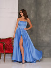 Dave and Johnny 6690 Turquoise Prom Dress