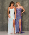 Dave and Johnny 10705 Purple Prom Dress