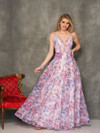 Dave and Johnny 10776 Print Prom Dress Dave and Johnny 10776 Print Prom Dress