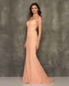 Dave and Johnny 10956 Coral Prom Dress