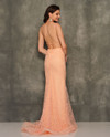 Dave and Johnny 10956 Coral Prom Dress