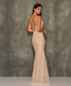 Dave and Johnny 10994 Gold Prom Dress