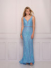 Dave and Johnny 11104 Blue Prom Dress