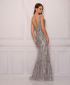 Dave and Johnny 11130 Silver Prom Dress