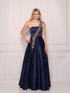 Dave and Johnny 11136 Navy Prom Dress