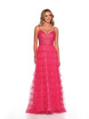 Dave and Johnny 11148 Tiered Ruffle Sleeveless Prom Dress